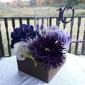 Flower arrangements and other items from my weddin